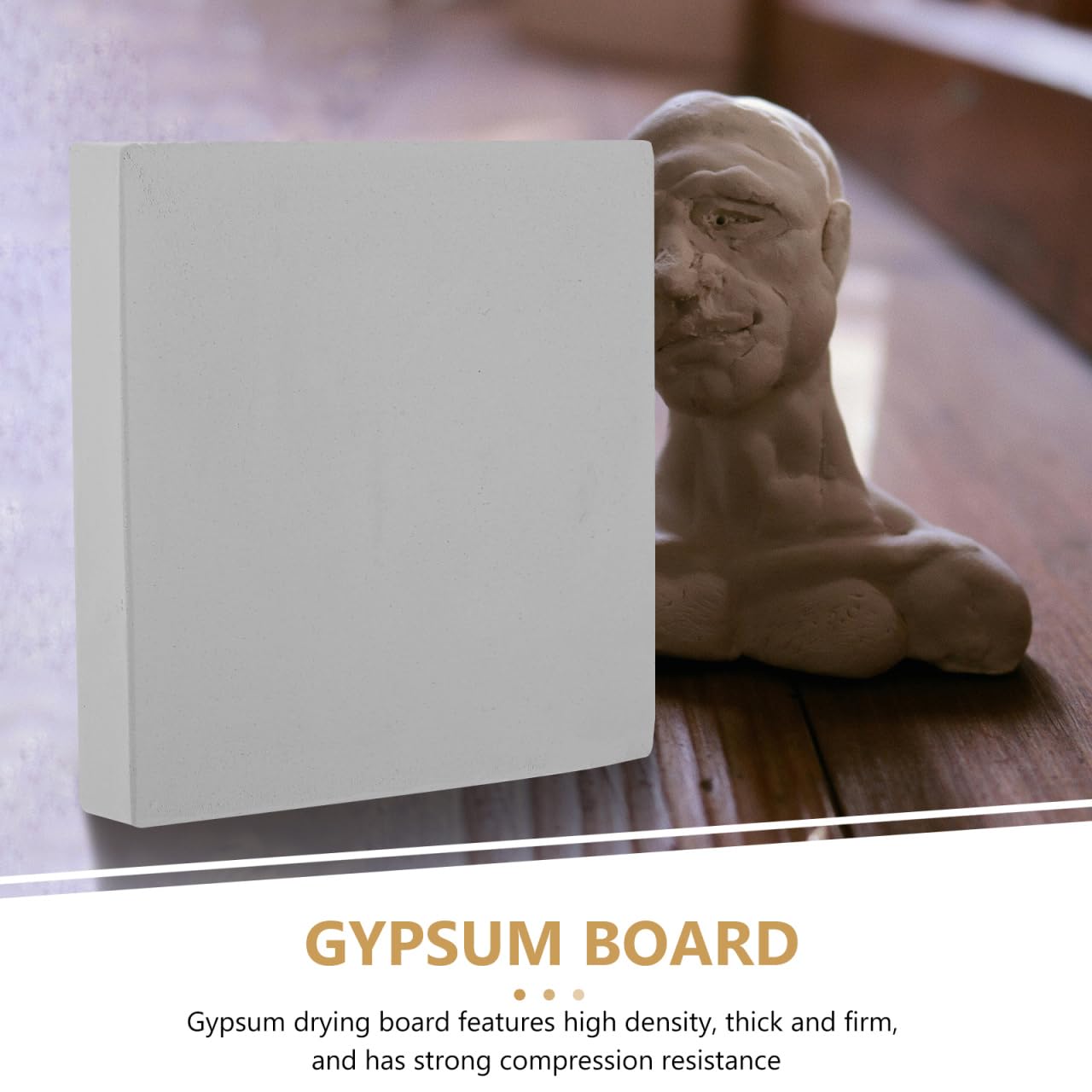 GRADENEVE Clay Pottery Bat Gypsum Board for Pottery Classes Drying Tool for Ceramic Density Plaster Bat for Holding Clay and Sculpting