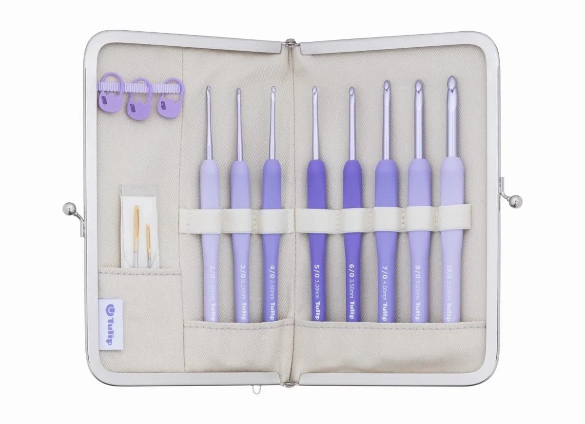 Tulip Tulip Knitting Needles ETIMO Murasaki Crochet Set with Cushion Grip TEM-001