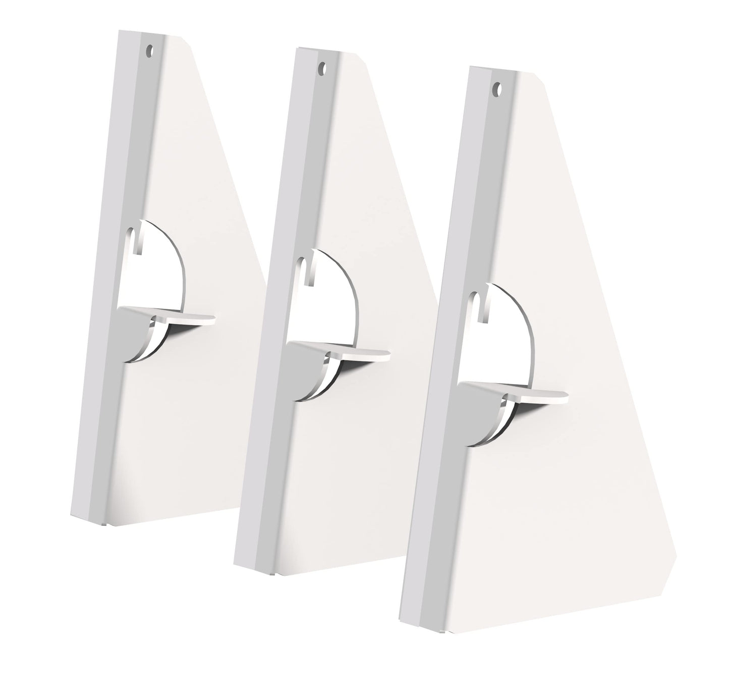 CoroRio 60 Pack 5 Inch Self Stick Cardboard Easel Backs, Premium Cardboard Easel Stand for Picture Frame and Art Easel Stand, Use for Photos, Signs, Crafts, (Pack of 60, White)