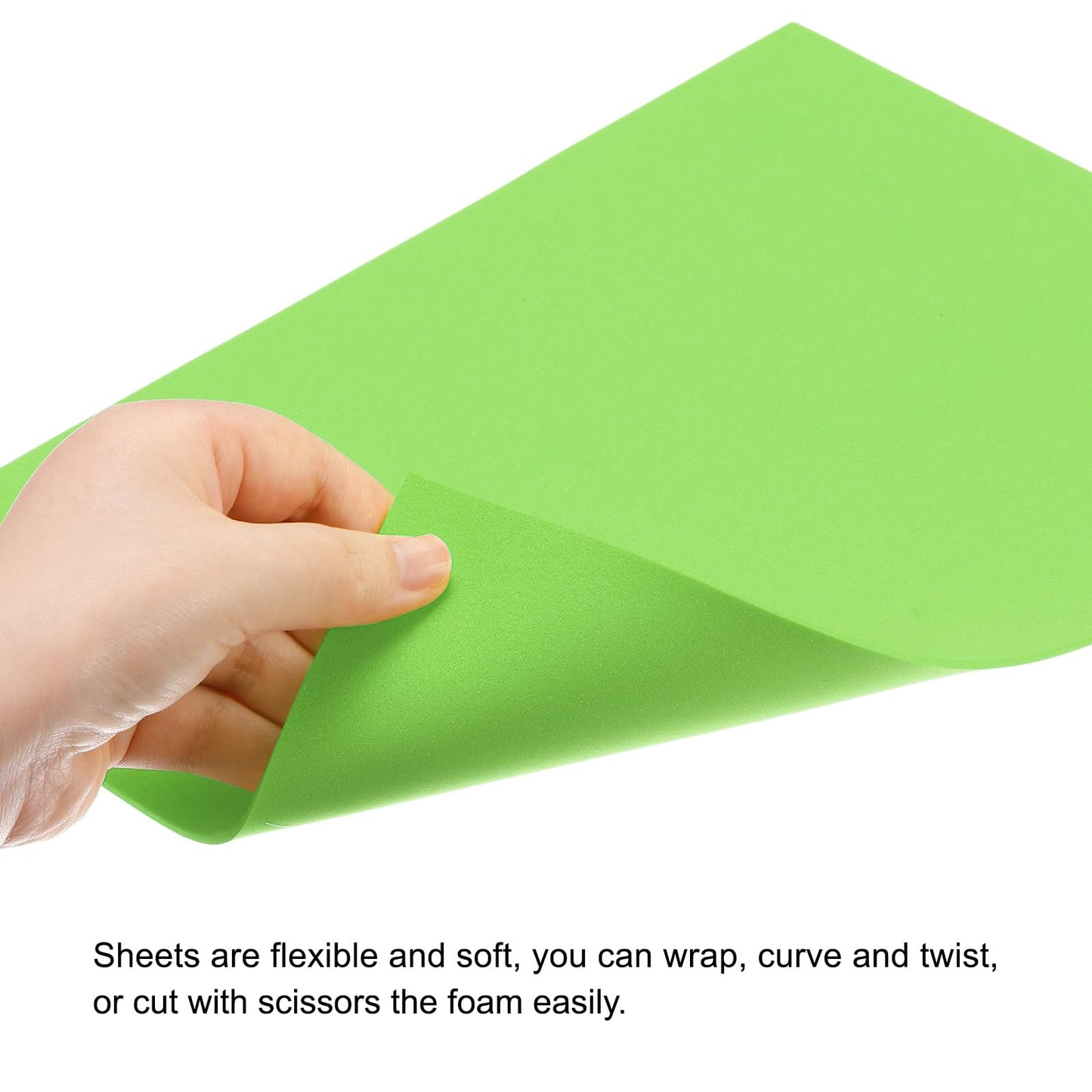 uxcell EVA Foam Sheets Green 12 Inch x 9 Inch 2mm Thickness for Crafts DIY Pack of 30