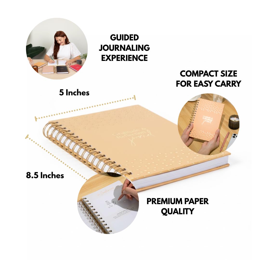 Shine Sparkle Slay Gratitude Journal for a Fresh Start | New Year Daily Reflection Practice, Undated 90-Day Journal with Unique Daily Affirmations, 250+ pages, Undated Planner Gifts A5