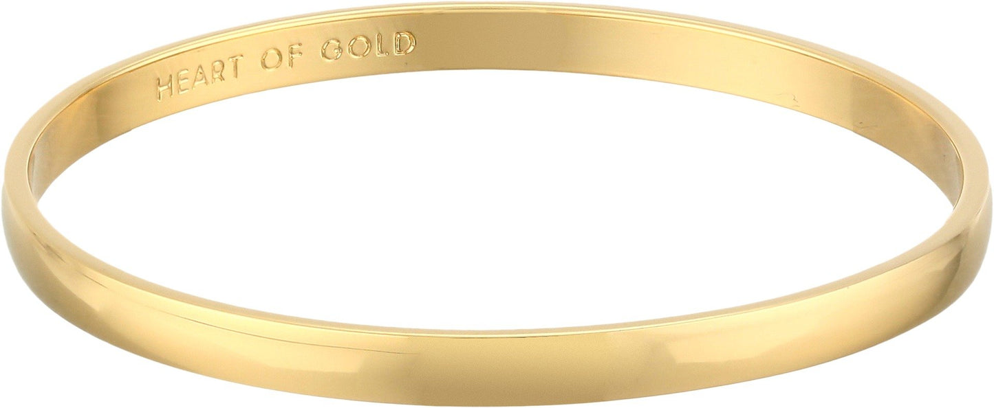 kate spade new york Idiom Collection "Heart of Gold" Bangle Bracelet, 7.75"