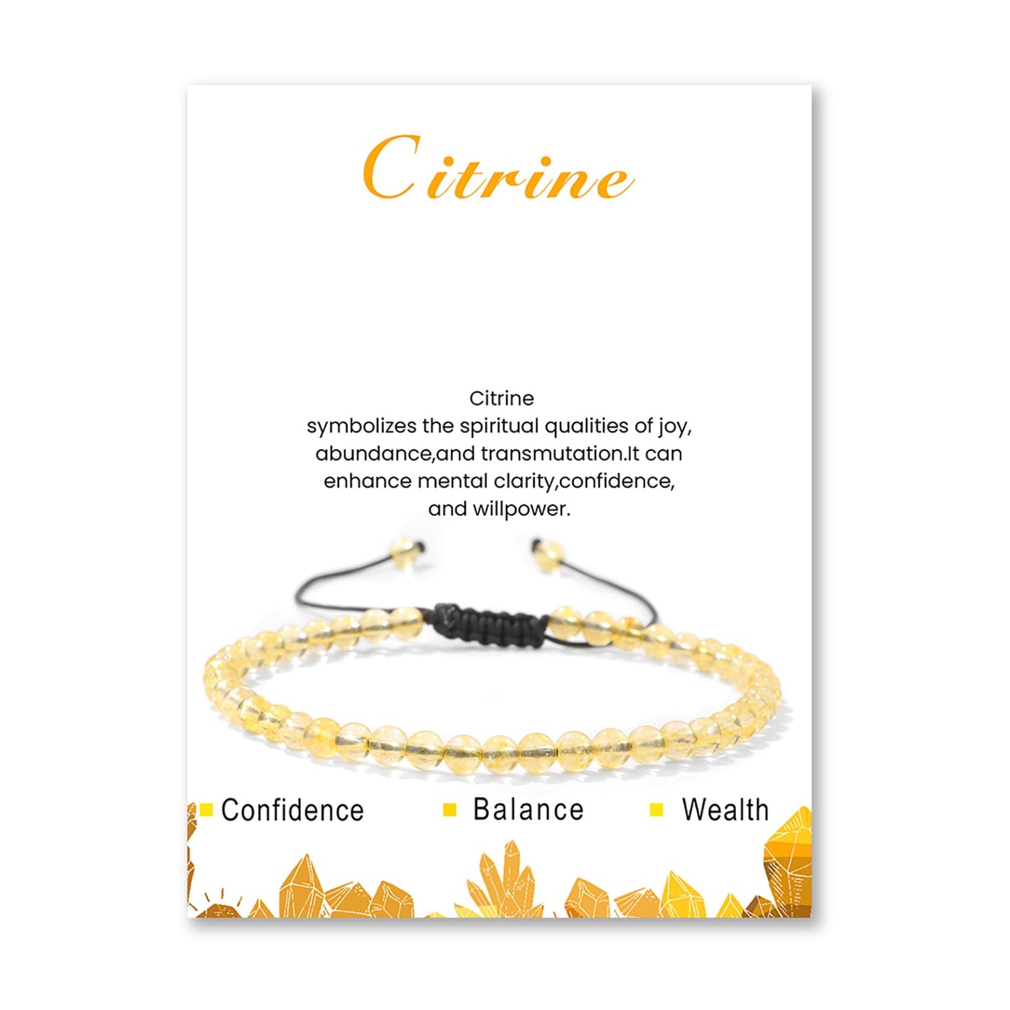 Citrine Anklets for Women Beach Boho Ankle Waterproof Citrine Anklet Bracelets Adjustable Beaded Ankle Bracelet Plus Size Anklets Gemstone Anklet Jewelry Gift for Her