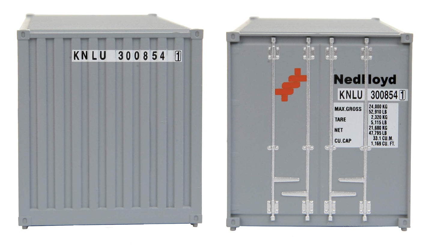 Walthers SceneMaster HO Scale Model of Ned 20' Corrugated Container with Flat Panel,Ned-Lloyd,949-8005