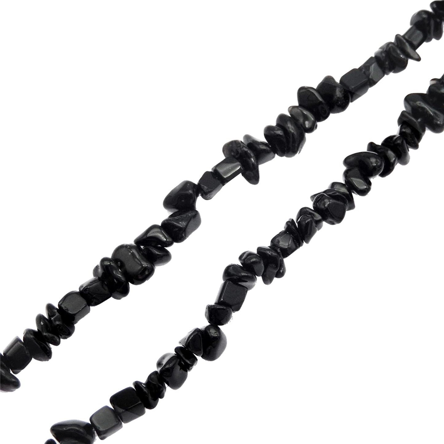 450PCS Obsidian Irregular Chip Stone Beads 5-8mm Gemstones Crystal Loose Bead for Jewelry Making Bracelet Necklace DIY Craft Finding