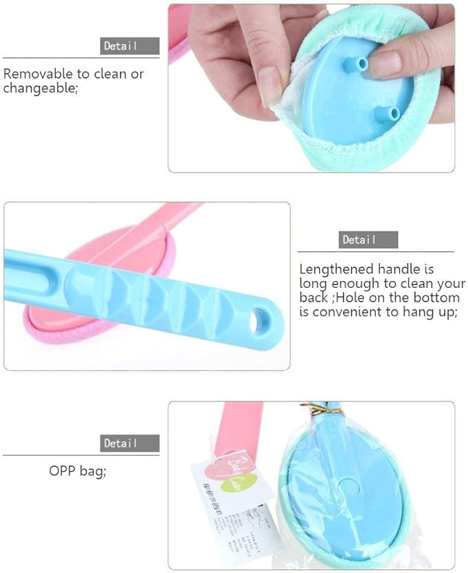 Easy Lotion Applicator, Back Rubs Massager Bath Brush, Extra Long Handle, Easily Self Apply Lotions, Great for Body Care