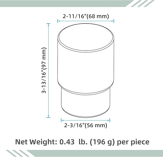 Toothbrush Holders for Bathroom, 2 Pack Transparent Glass Tumbler Cups, Modern Thick Glassware