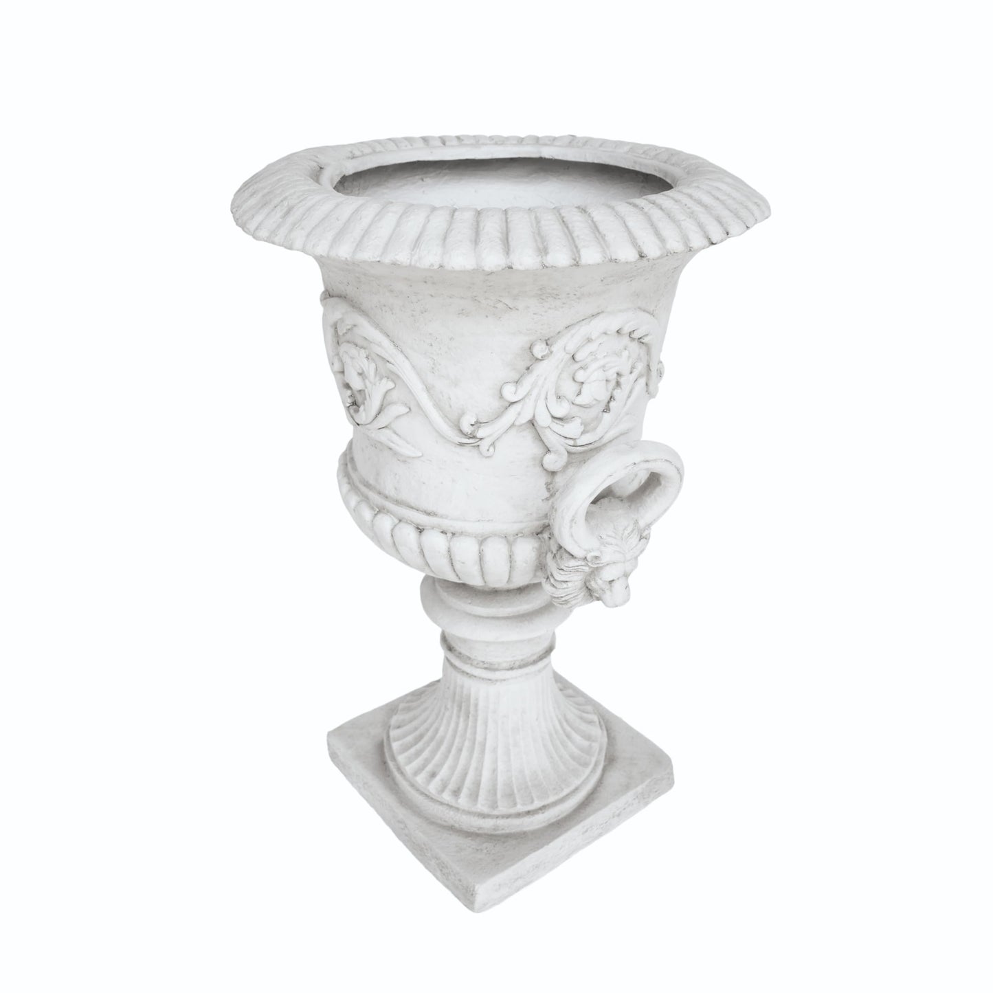 agnixnaf Garden Urn Planter,Outdoor Flower Pots,Durable Structure,Home Garden,Weather andater-Resistant,No Assembly Required