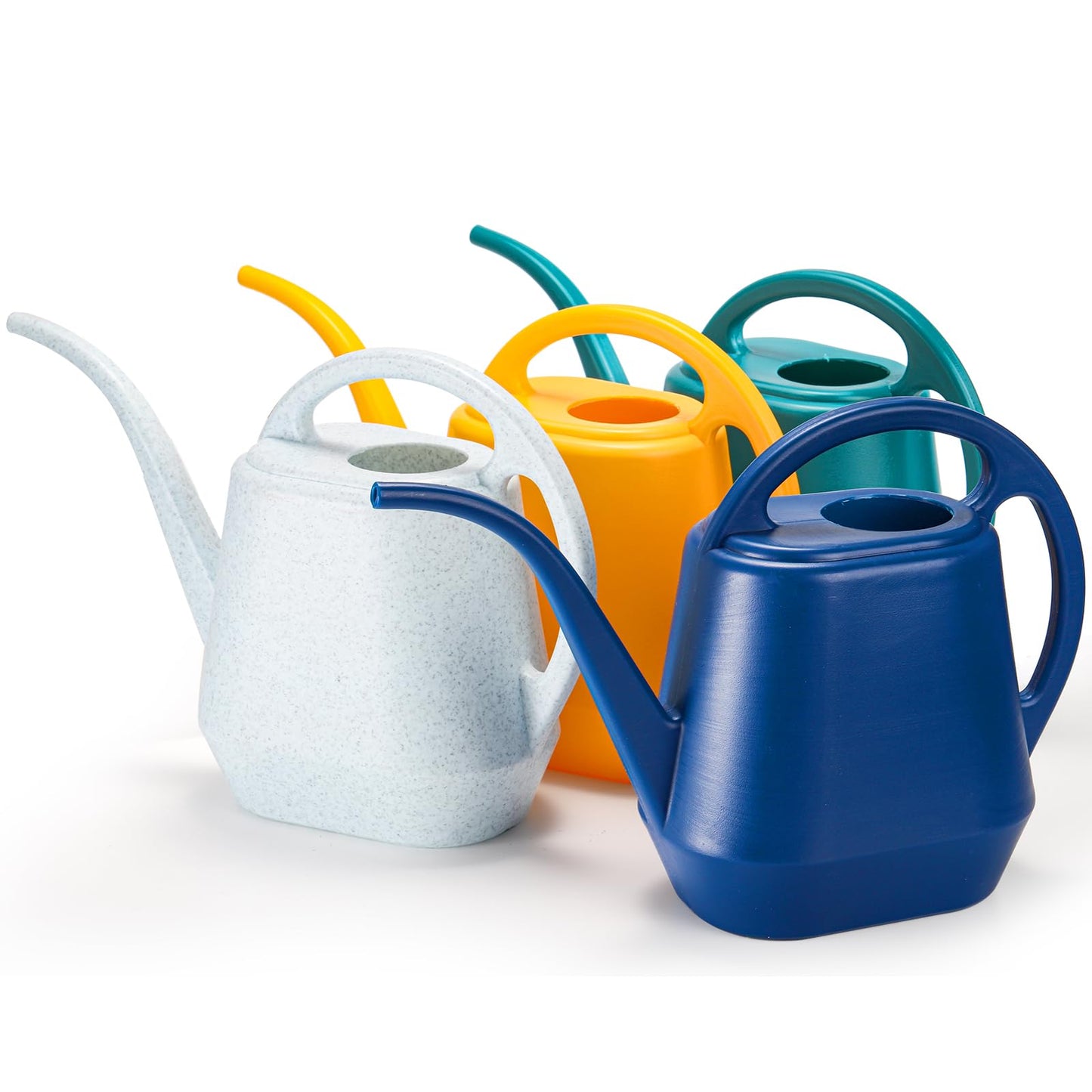 Fasmov Watering Can, 1/2 Gallon Plastic Watering Cans with Comfortable Handle, Small Garden Watering Cans Long Spout for Indoor Outdoor Watering Plants, Green