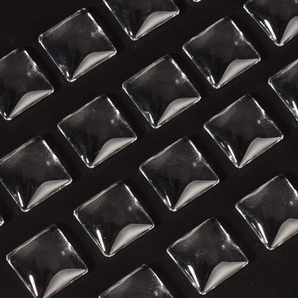 Beaupretty 100Pcs Clear Glass Nail Color Display Beads Double-Sided Nail Art Chart for Salon Manicure Tool Easy Color Selection