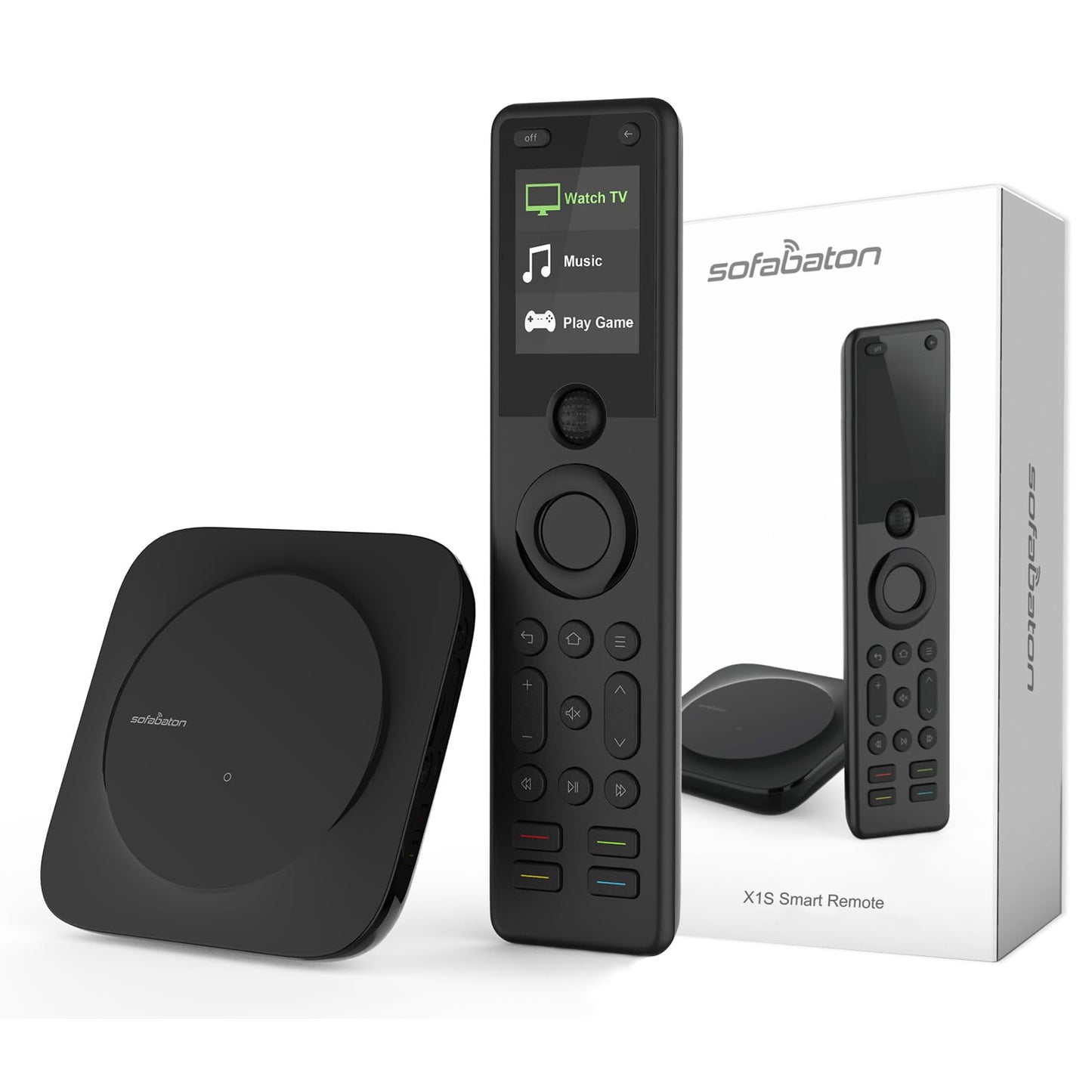 SofaBaton X1S Universal Remote with Hub, All in One Universal Remote Control with SofaBaton Customize APP, One Touch Activities, Compatible with 60 Devices, Compatible with Alexa Google Assistant