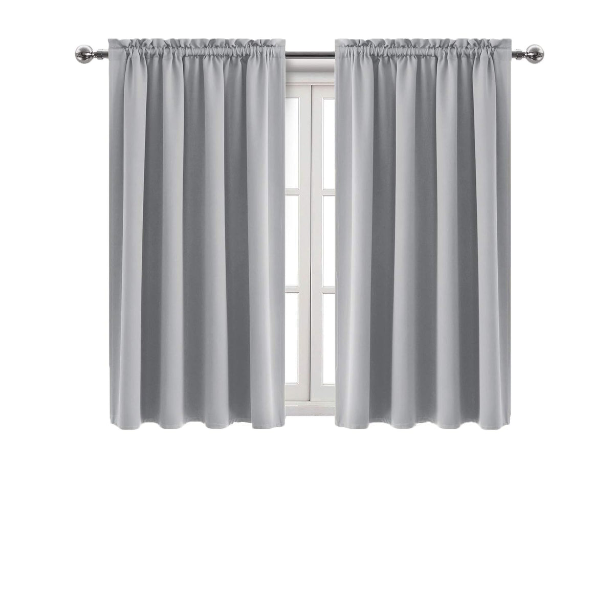 Blackout Curtains for Bedroom Living Room 38 x 45 Inch Long 2 Panels (2 Count)