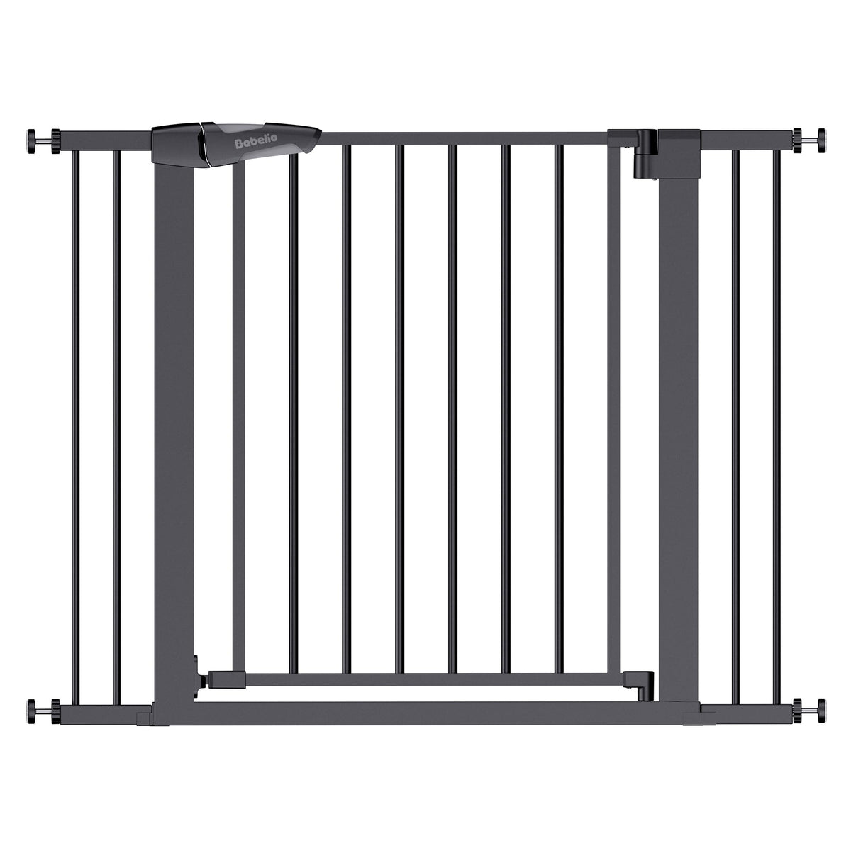 Babelio 29-43" Baby Gate for Stairs, PressGuard P7 Pet Gate, Black
