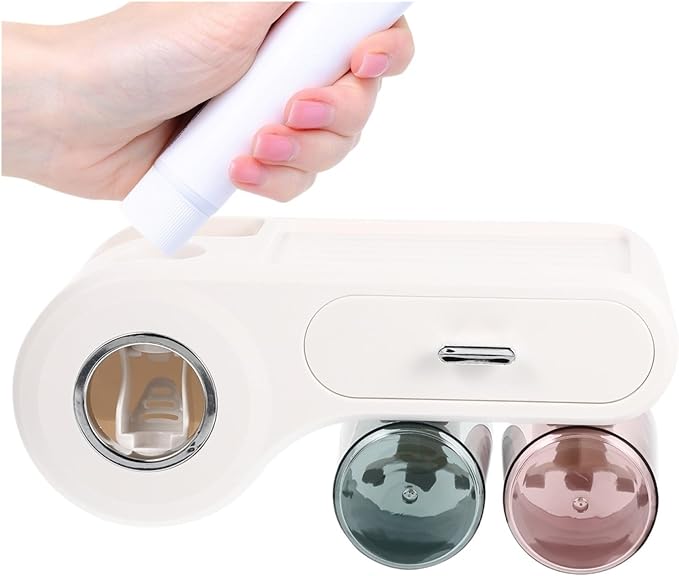 Wall Shelf Bathroom Storage,Toothbrush Holder Rack,Toothpaste Mounted Wall-Mounted