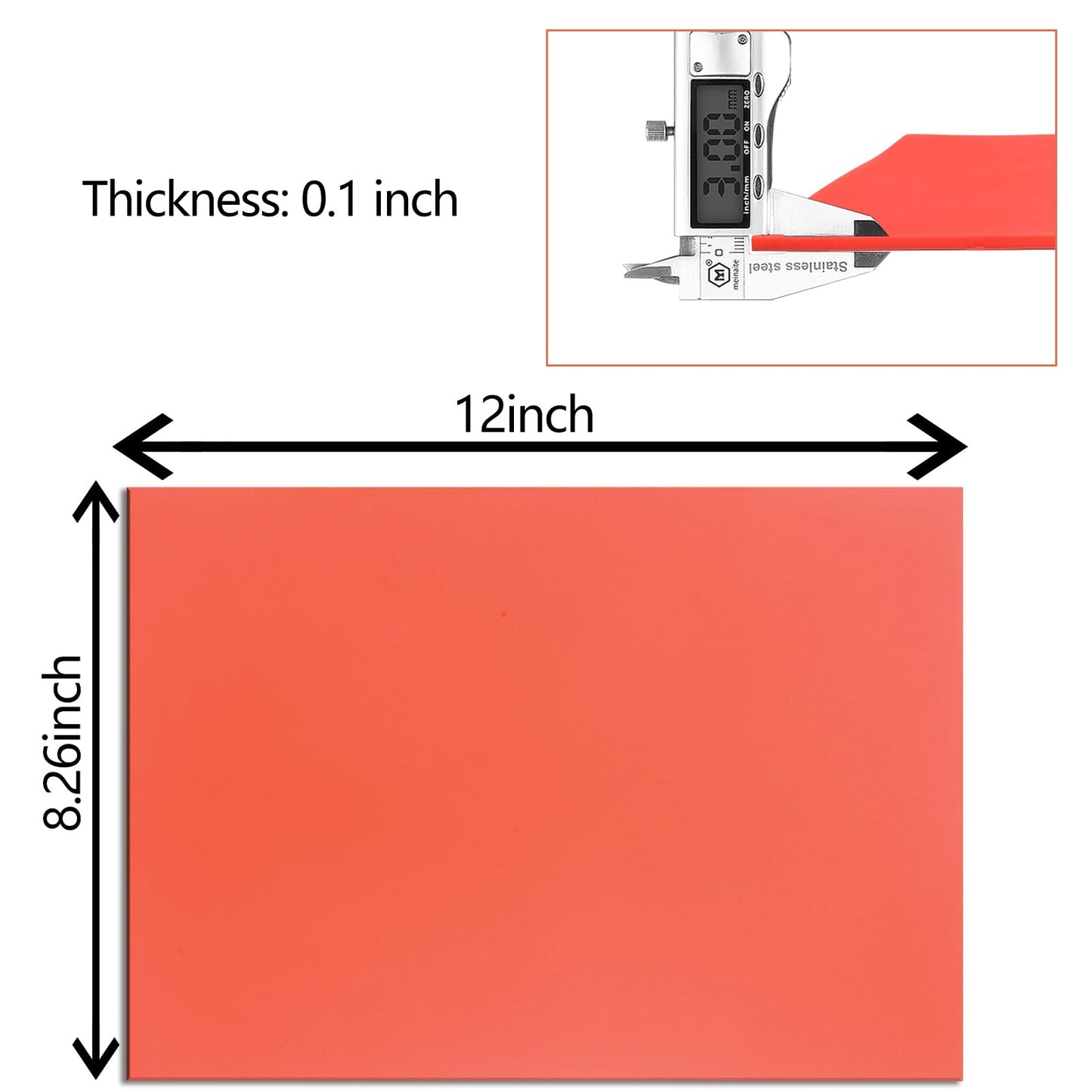 Frddiud Rubber Stamp Sheets for Laser Engraving Machine, 2 PCS A4 Size Engraving Soft Rubber Mats for Laser Cutter to Make Rubber Stamps, Ink Stamp Pads Engraving Tools & Supplies (Orange)