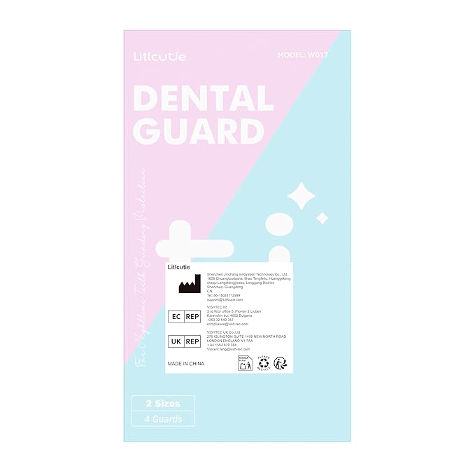 Mouth Guard for Grinding Teeth at Night, 2 Color Night Guards for Teeth Grinding, Reusable Teeth Grinding Mouth Guard for Sleep, Mouthguards for Grinding of Teeth, 4 Pcs/2 Sizes