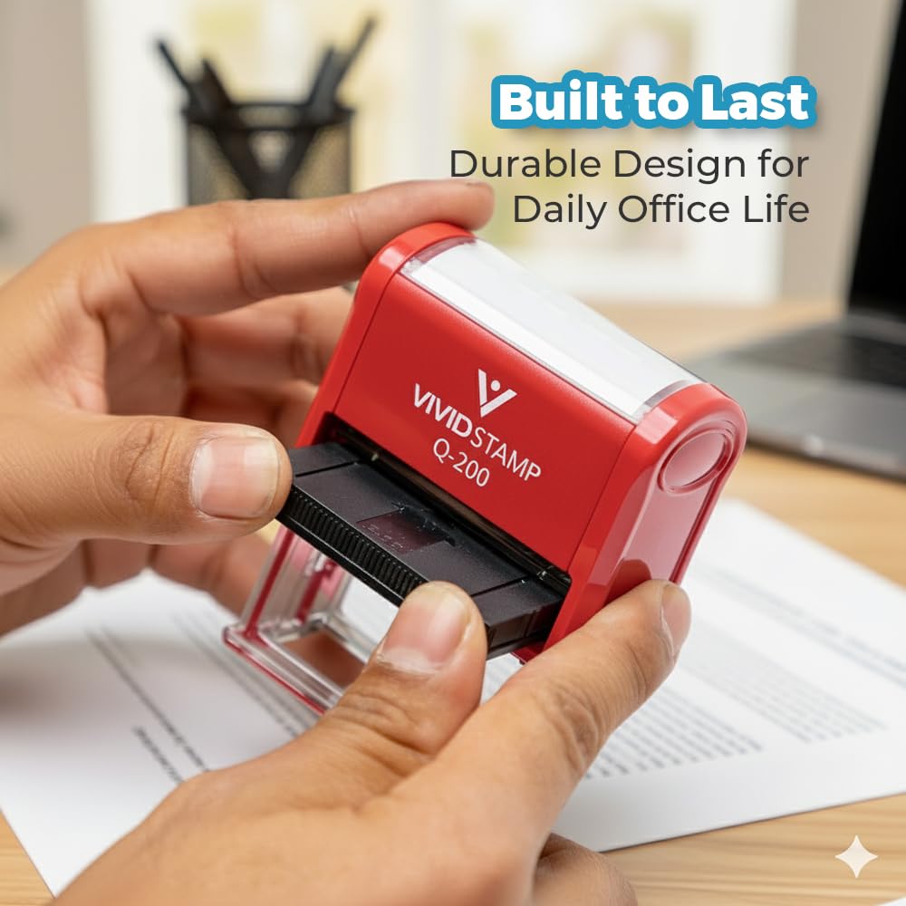 Unofficial Transcript Self Inking Rubber Stamp (Red Ink) - X-Large