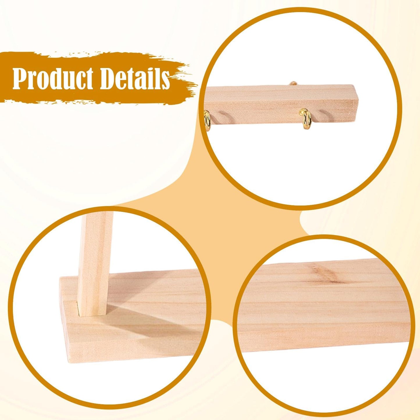 Teruyol Nail Swatch Sticks Display Stand Storage Manicure Tool Gift Organizer Rack for Women Home False Nails Sample Tips, L 20x6x17.5cm