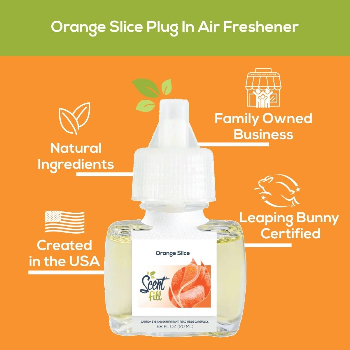 Orange Slice Plug in Air Freshener (2.72 Ounce)