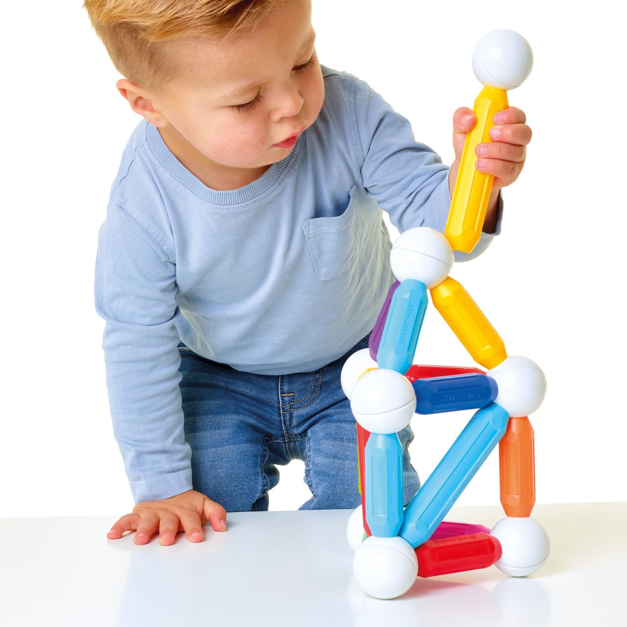 SmartMax Start XL (42 pcs) STEM Magnetic Discovery Building Set Featuring Safe, Extra-Strong, Oversized Building Pieces for Ages 3+