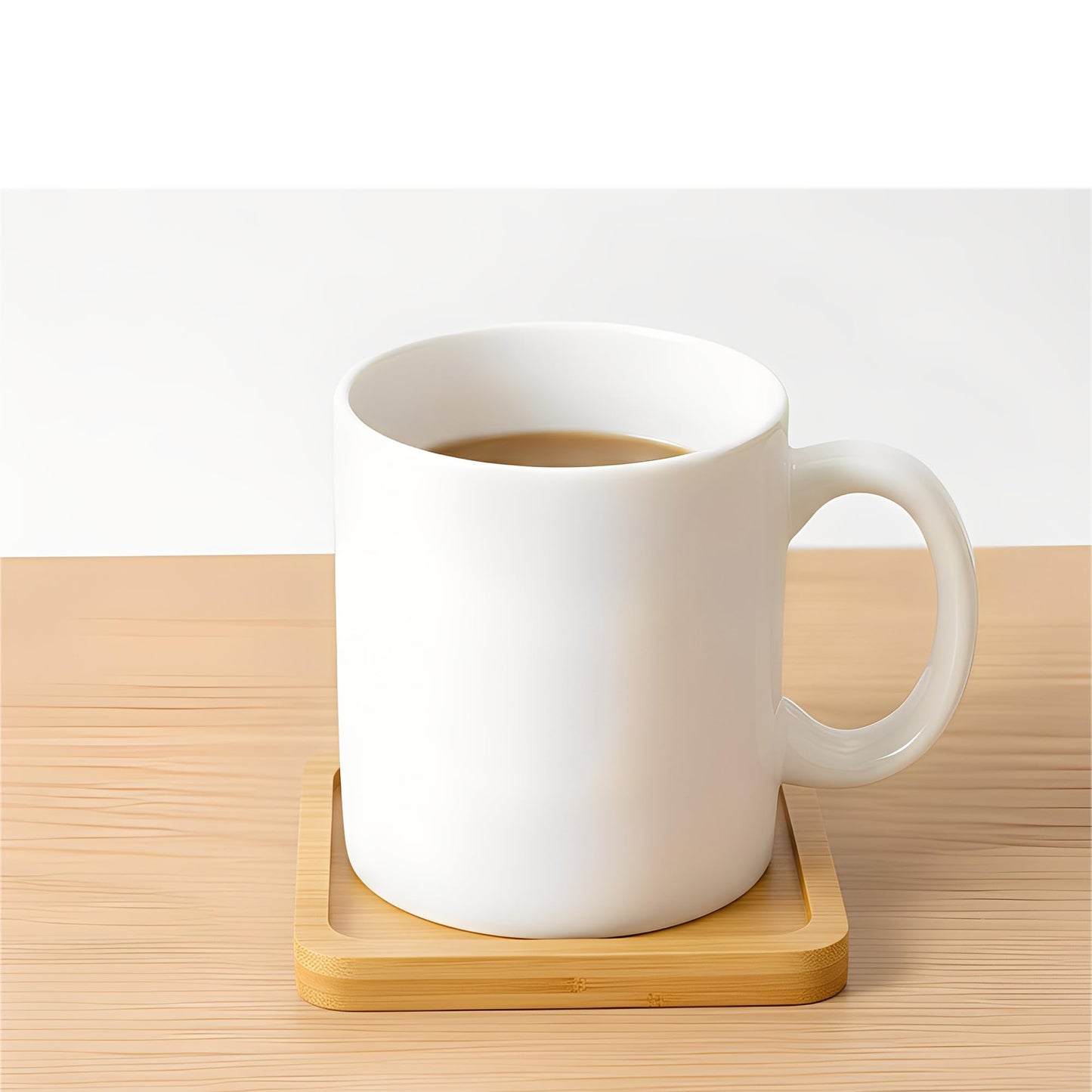 Bamboo Coasters Blank Mats for Crafts — 3.54 Inch DIY Mosaic Tile Base, Small Indoor Plant Coasters, Reusable Eco-Friendly Design (10 Pcs Square)