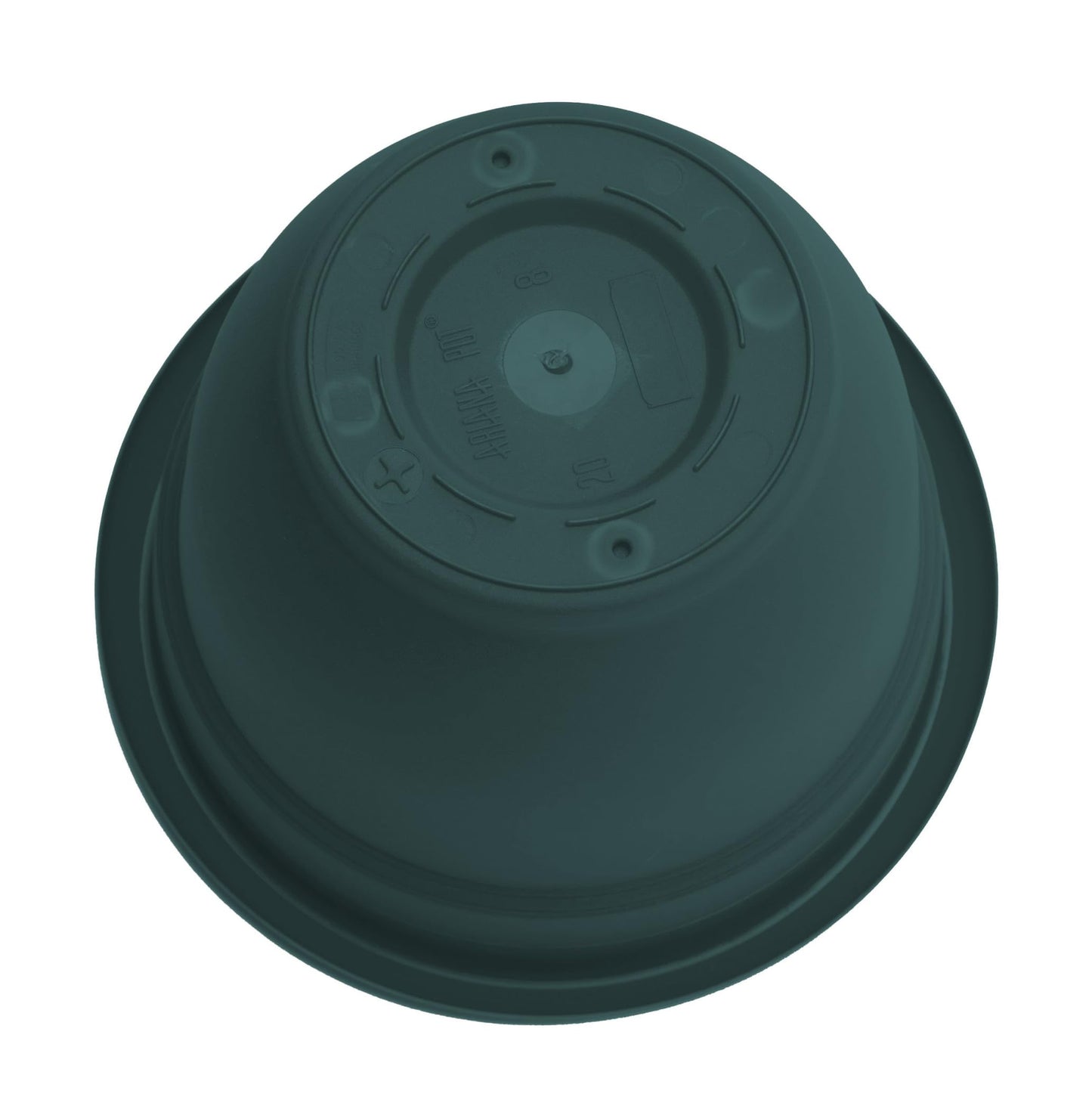 Bloem Ariana 12" Self-Watering Plastic Planter - Rolled Rim Indoor/Outdoor Garden Pot, Charleston Green, 2-Pack