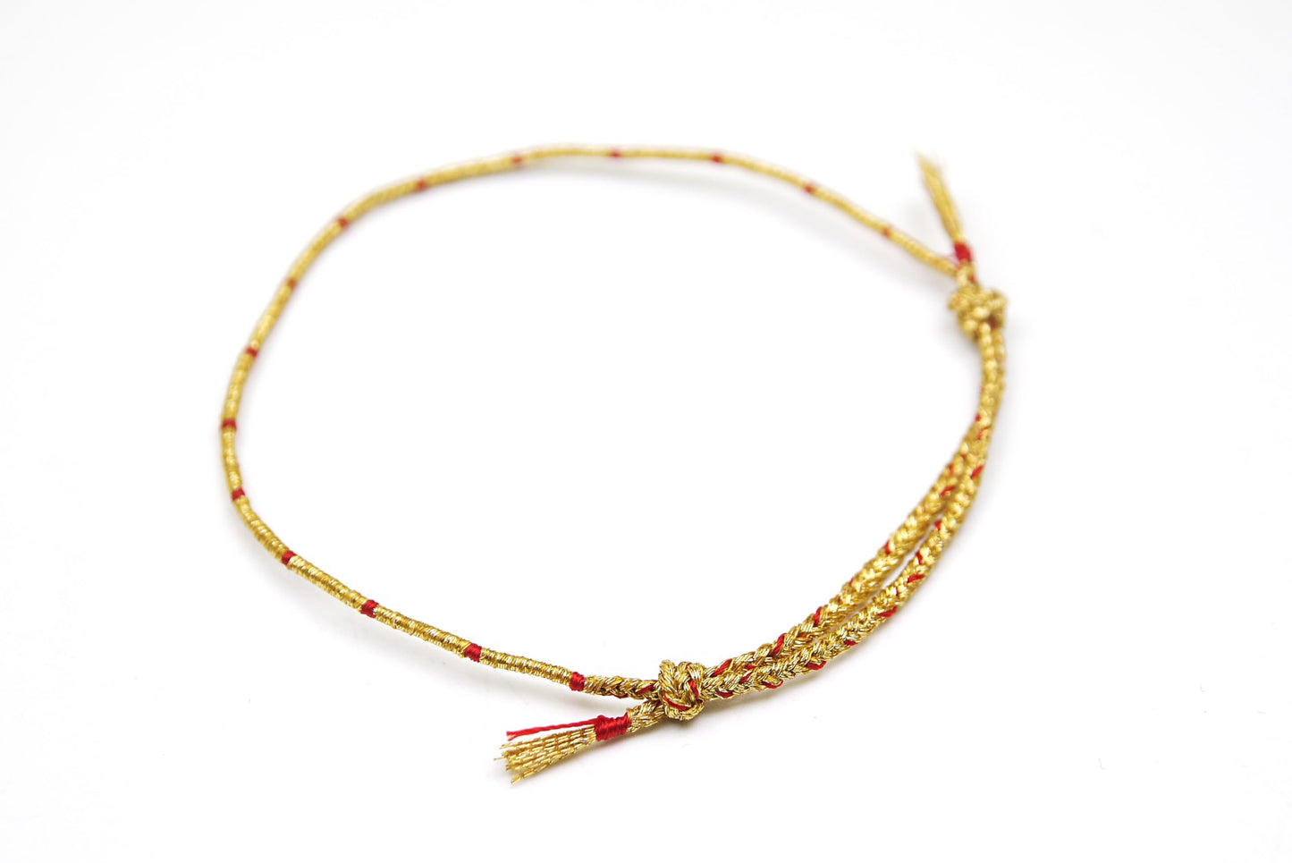 CCNMADE Wish Thread Bracelet Gift for Mom Girlfriend Boyfriend BF Couple Gold Dragon 11.8" (Gold&Red)