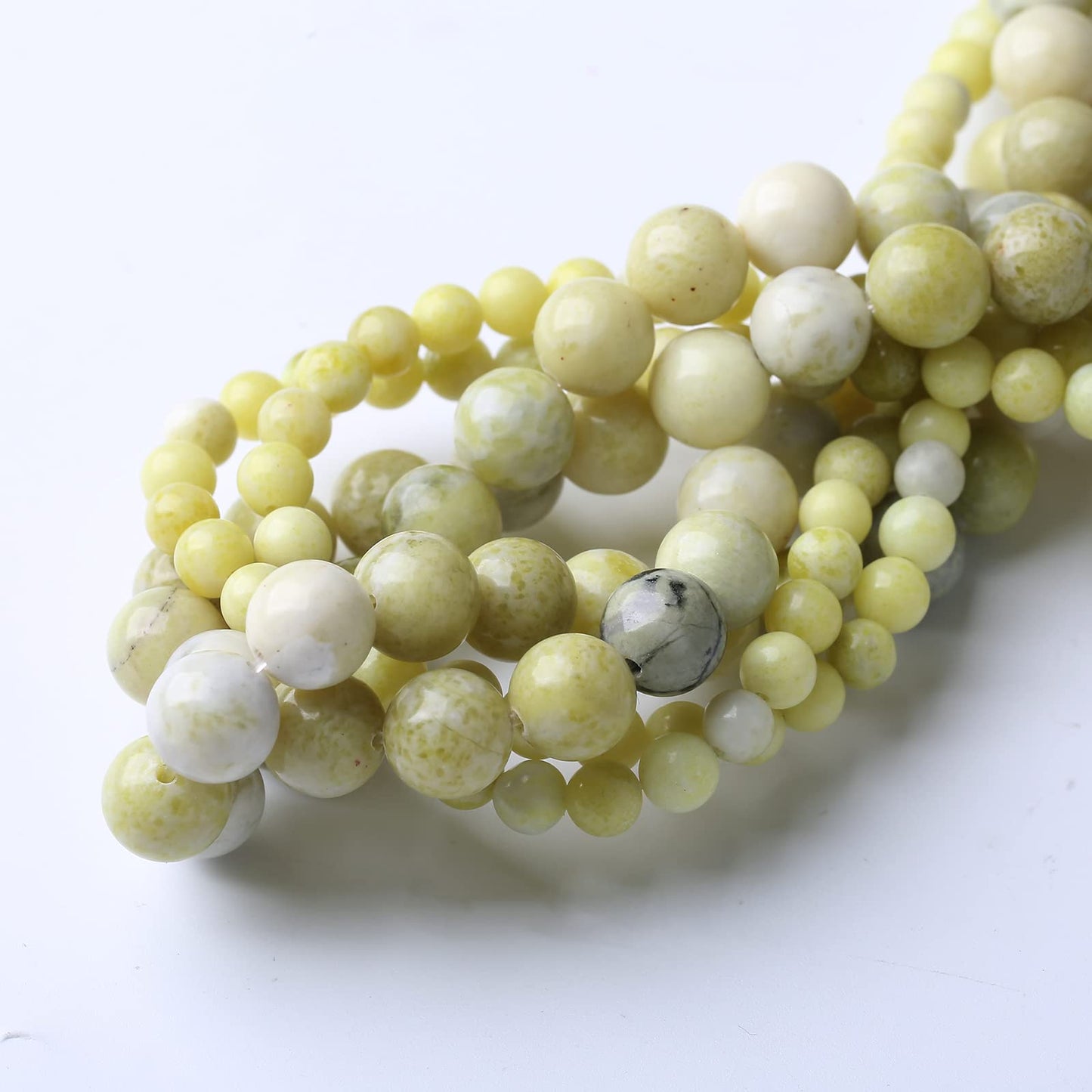 60PCS 6MM Natural Yellow Jasper Stone Beads Energy Healing Beads for DIY Jewelry Bracelet Necklace Making for Jewelry Making15Inch