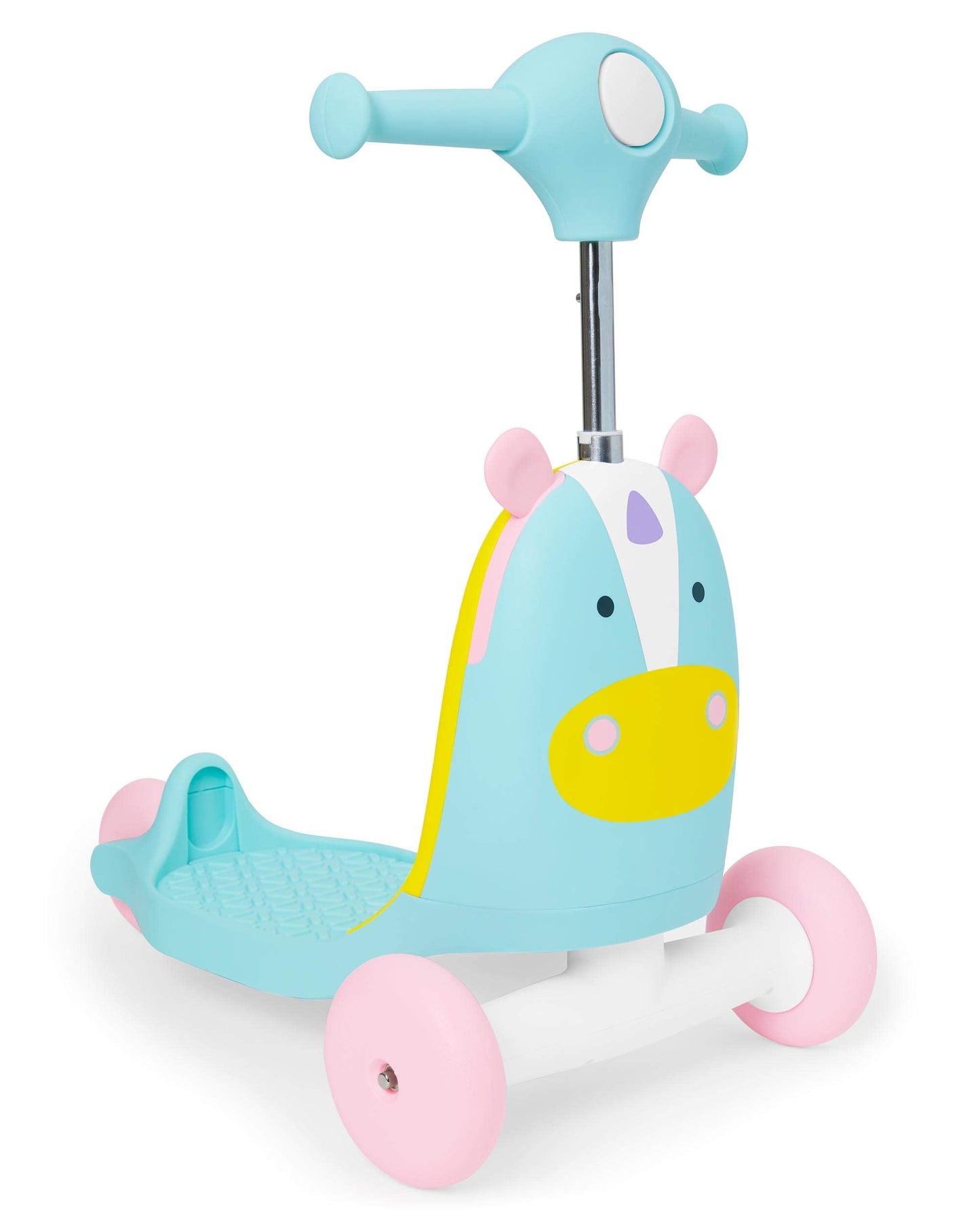 Skip Hop Kids 3-in-1 Baby Activity Push Walker & Ride On Scooter Toy, Unicorn