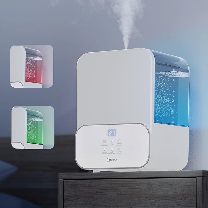 Midea Ultrasonic Humidifier 1.6Gal Aroma Diffuser White SCK-3Q60B