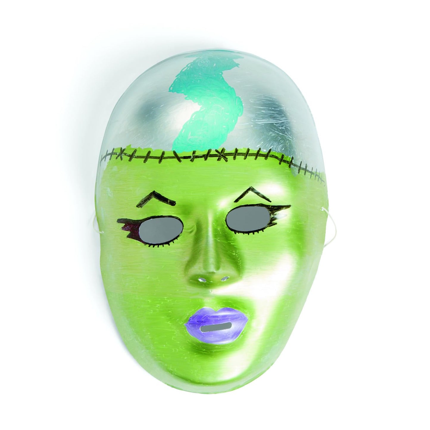 Fun Express DIY White Face Masks - 12 Masks - Great for Halloween, Mardi Gras, Birthdays and Fun DIY Crafts - Color Your Own