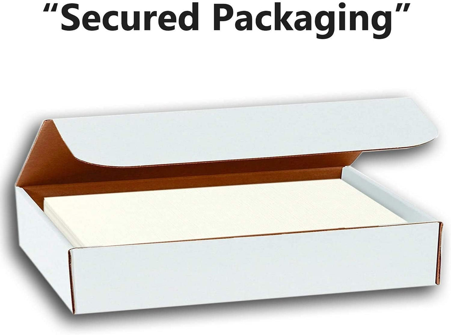 Hamilco Linen Textured Cardstock Paper – 8 1/2 x 11" Blank Thick Heavy Weight 80 lb Cover Card Stock for Printer - 50 Pack (Natural)