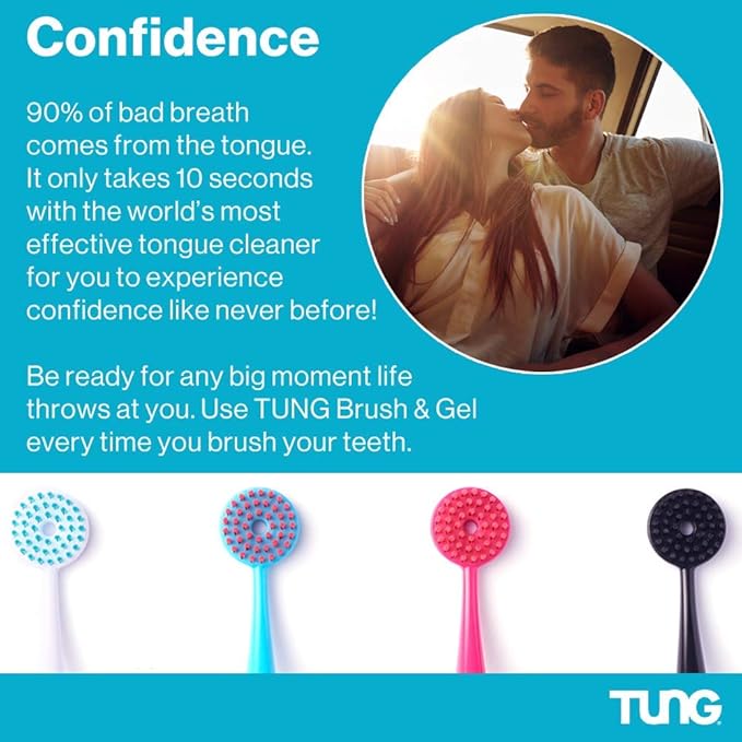 Peak Essentials | Tung Tongue Gel | Fresh Mint Tongue Cleaning Paste | Bad Breath and Halitosis | Mouth Odor Eliminator | Use with Tongue Brushes & Scrapers | Made in America (1 Pack)