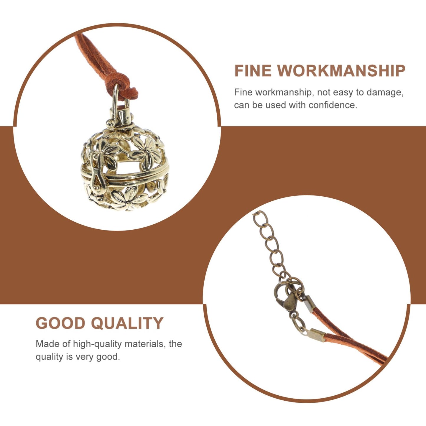 GLEAVI Essential Oil Sachet Ball Diffuser Necklace Choker for Home Fragrance Aromatherapy Jewelry