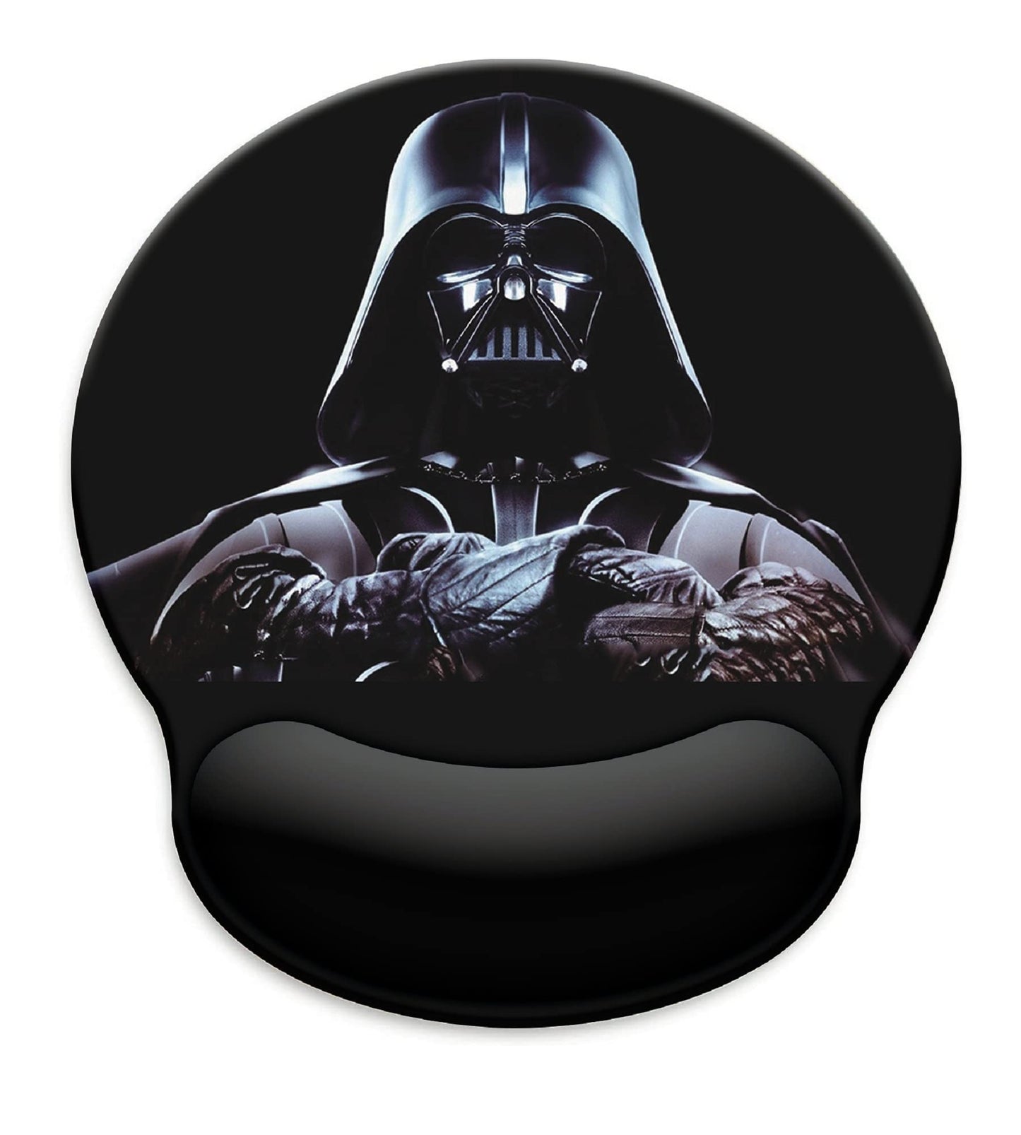 Black Mouse Pad with Wrist Rest,Non-Slip Rubber Base for Comfortable Gaming Mousepad - Ergonomic Mouse Pad with Wrist Support Suitable for Laptop Desktop and Work, Office Desk Accessory