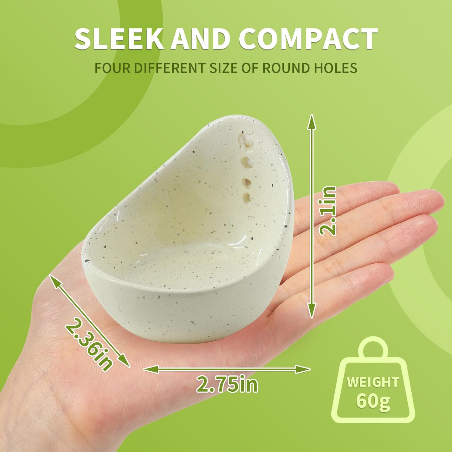 2 Pcs Small Handmade Ceramic Extraction Bowls, Ceramic Herb Stripping Tool and Herb Glass Bowl Porcelain with Different Hole Sizes to Strip Stems and Leaves, Perfect for Cilantro and Other Herbs