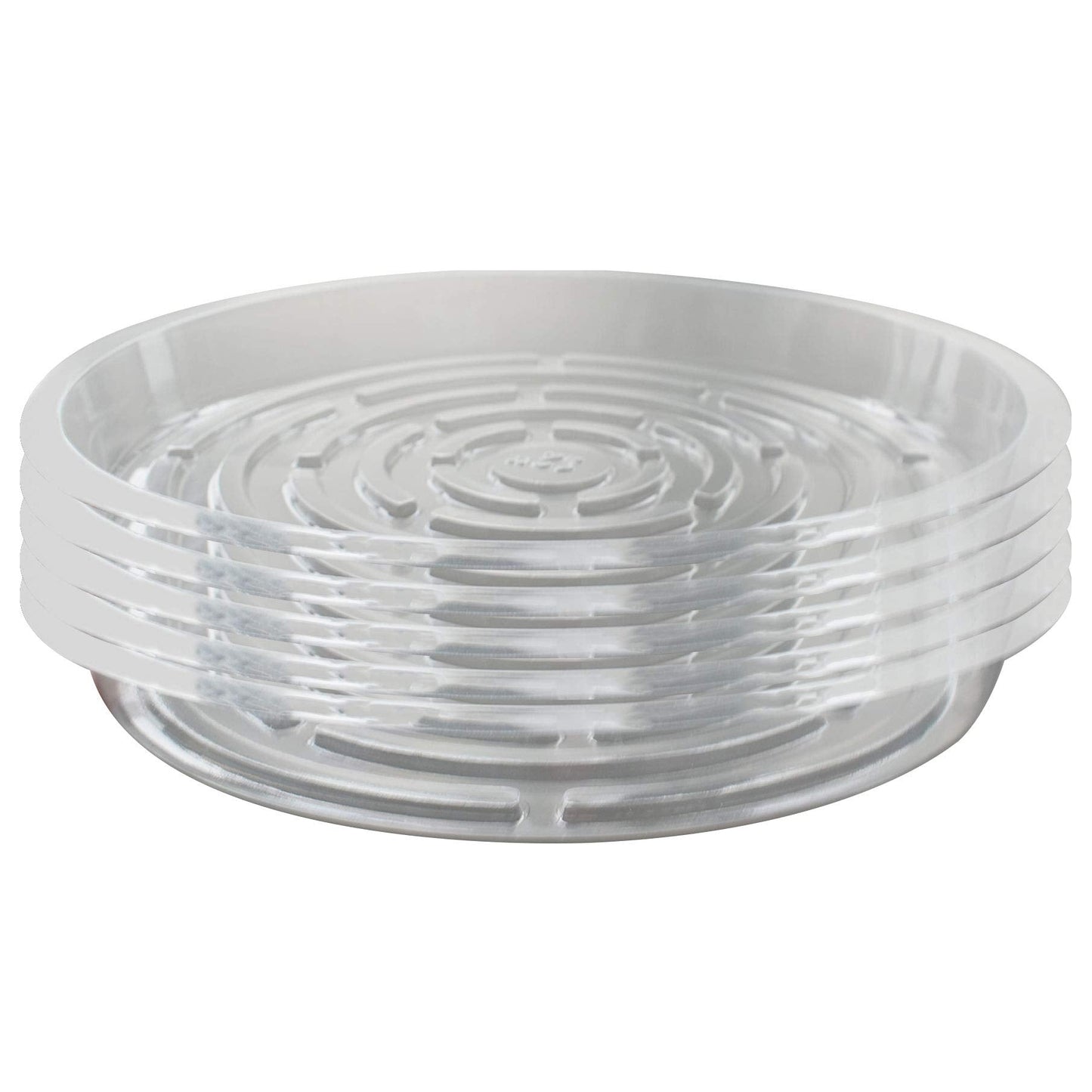 labworkauto 5 Pieces of Clear Thick Plastic Heavy Duty Sturdy Plant Saucer Drip Trays Replacement for pots