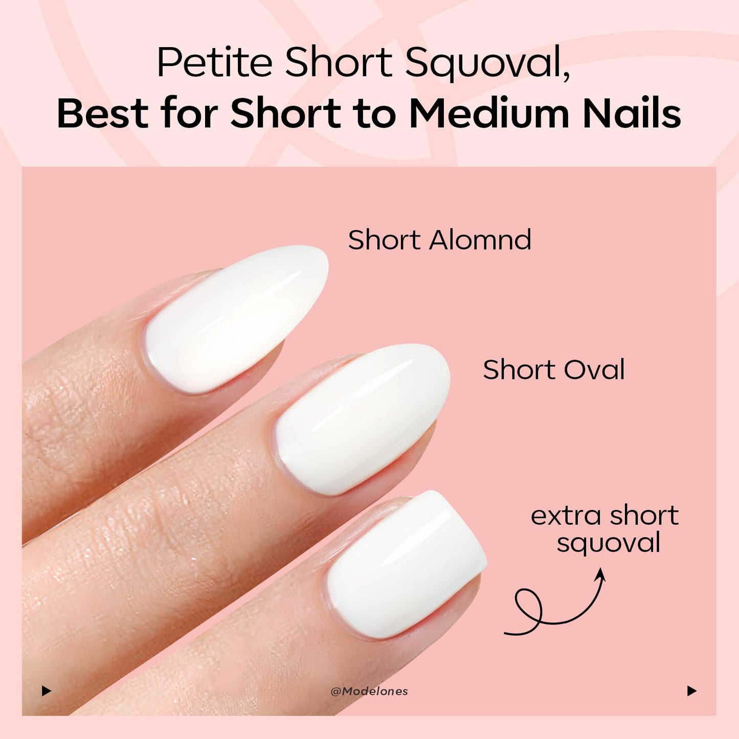 Modelones Extra Short Press on Nails, Sheer Red Jelly Semi-Transparent Squoval Fake Nails, Reusable Nail Kit with Nail Glue Adhesive Tabs Mini Nail File, Nails Press Ons 32Pcs 16 Sizes, Women Gift
