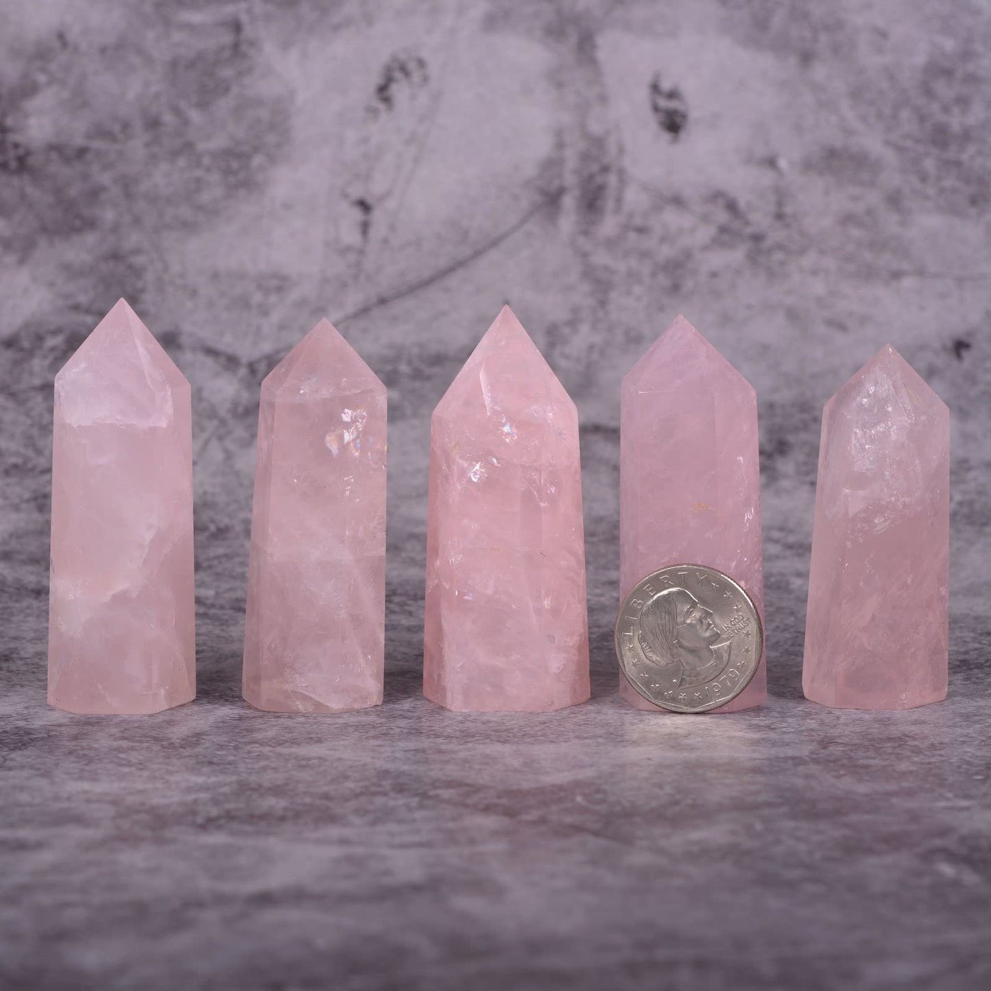 Large Rose Quartz Crystal Tower Healing Crystal Wand For Spiritual Use Hexagonal Point Reiki Chakra Gemstone Home Office Decor