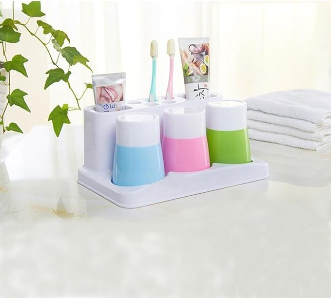 Toothbrush Toothpaste Holder Stand for Bathroom Storage Organizer