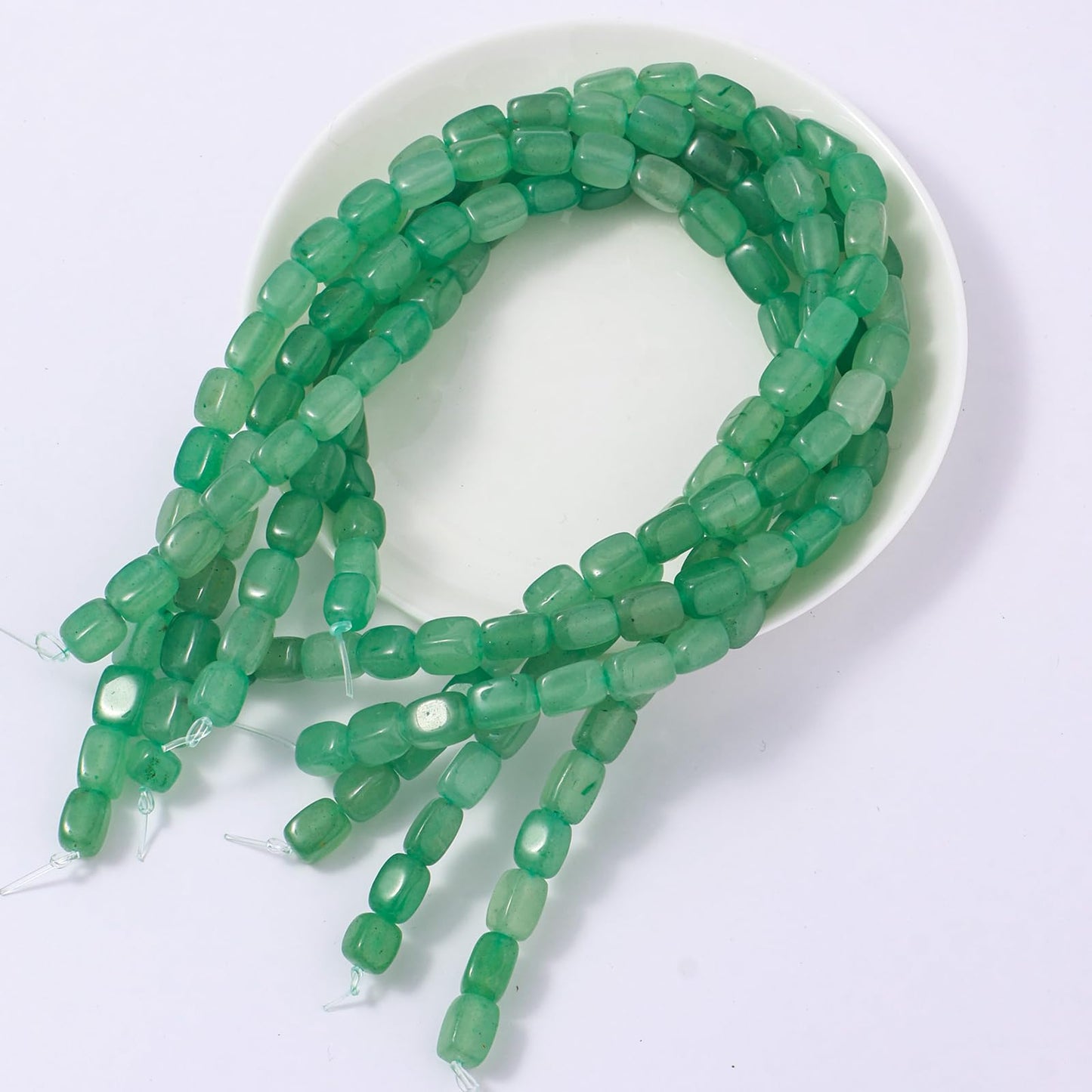 Natural Large Green Aventurine Cube Stone Beads 8x11mm 38cm/str Loose Semi Gemstone Stone Square Beads for Making Bracelets Necklace