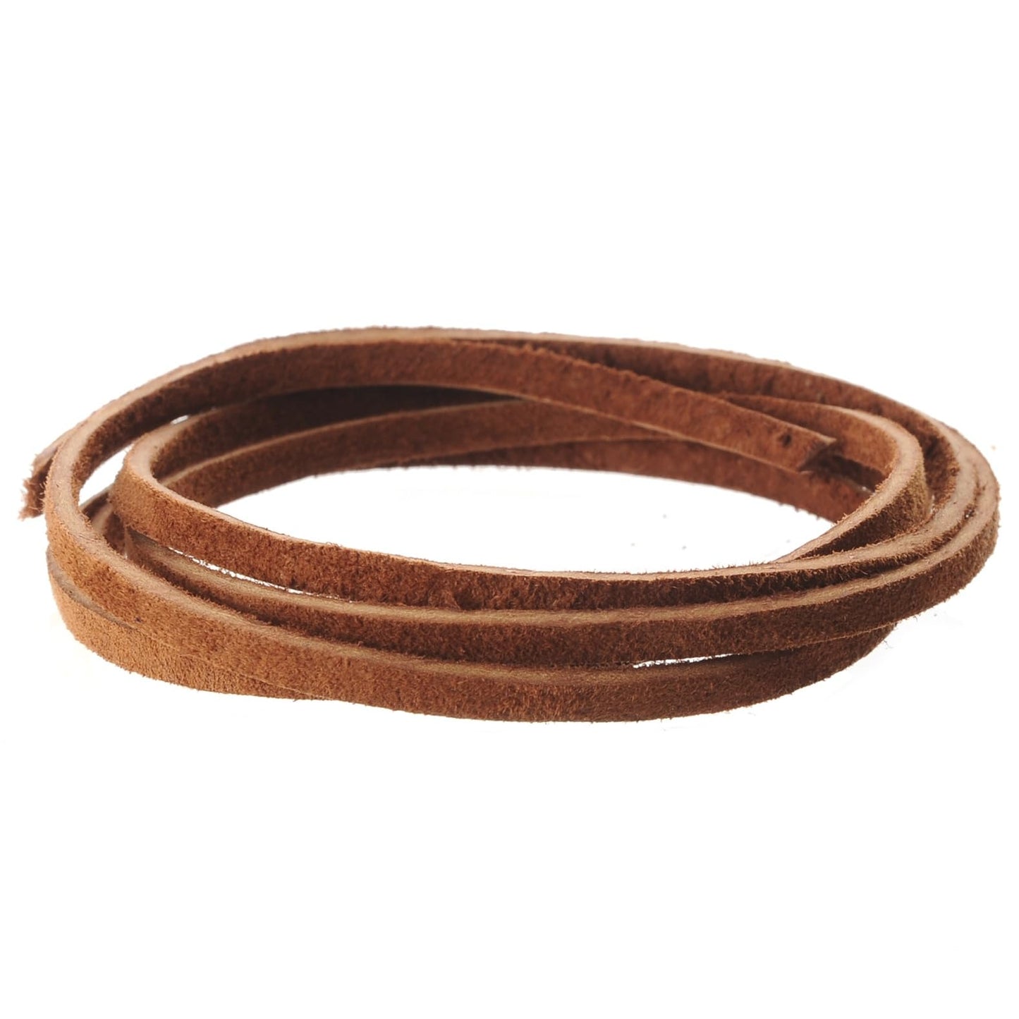 Silver Creek Leather Co Realeather SOS25-2002 Suede Leather Lace for Crafts and Jewelry Making, 0.125" x 25', Medium Brown, 1-Spool