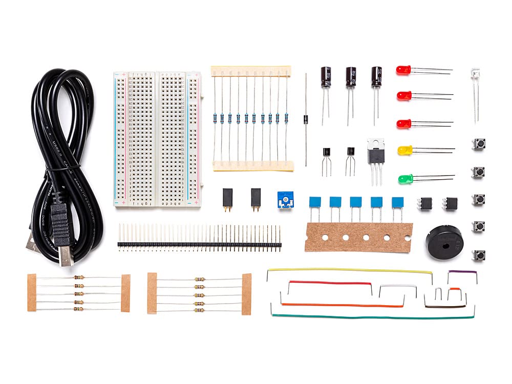 Arduino Workshop Kit [AKX00013] - Complete Electronics Starter Kit with Arduino Board, Sensors, Components, and Educational Resources for Hands-On Learning