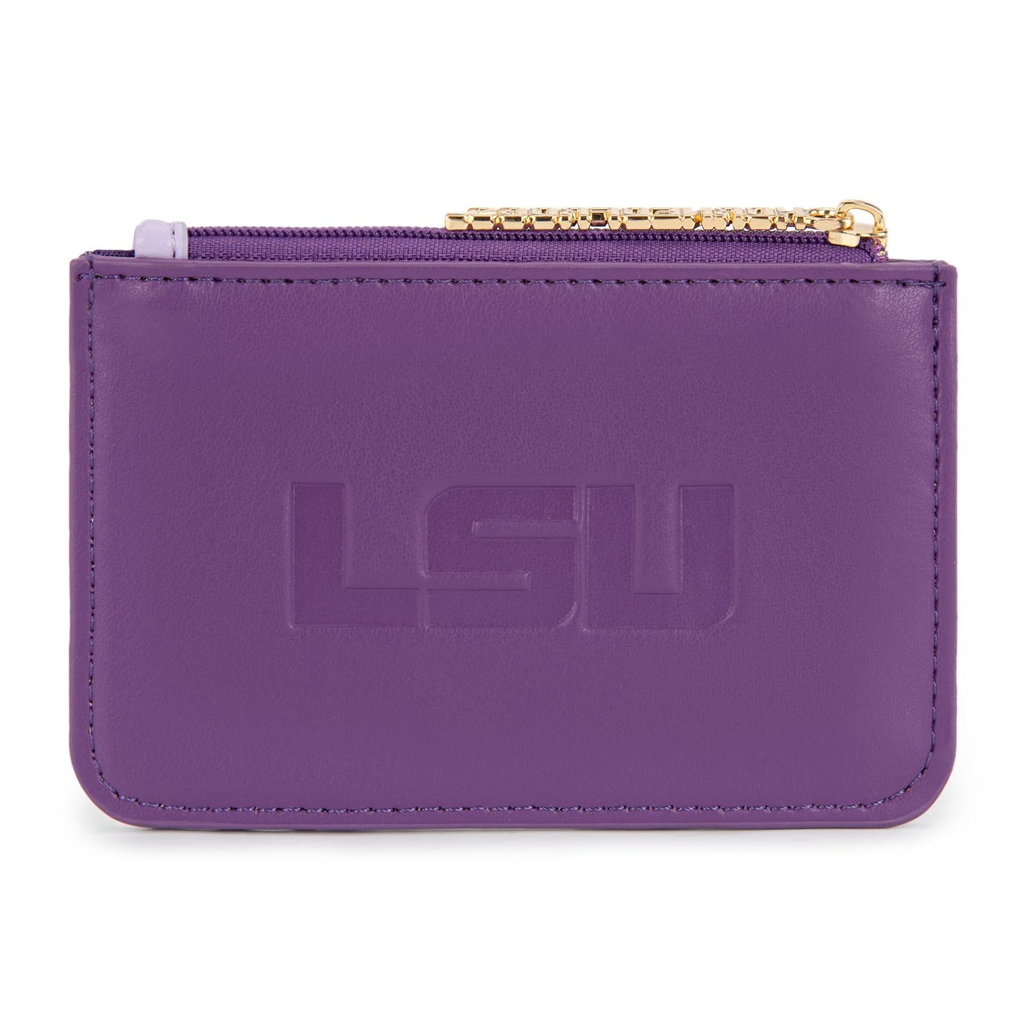 Montana West LSU Slim Wallet with RFID Blocking Card Holder, LSU Tigers Team Slim Wallets for Gift, Game Day & Concert Essential | Purple, NC-LSU021PP