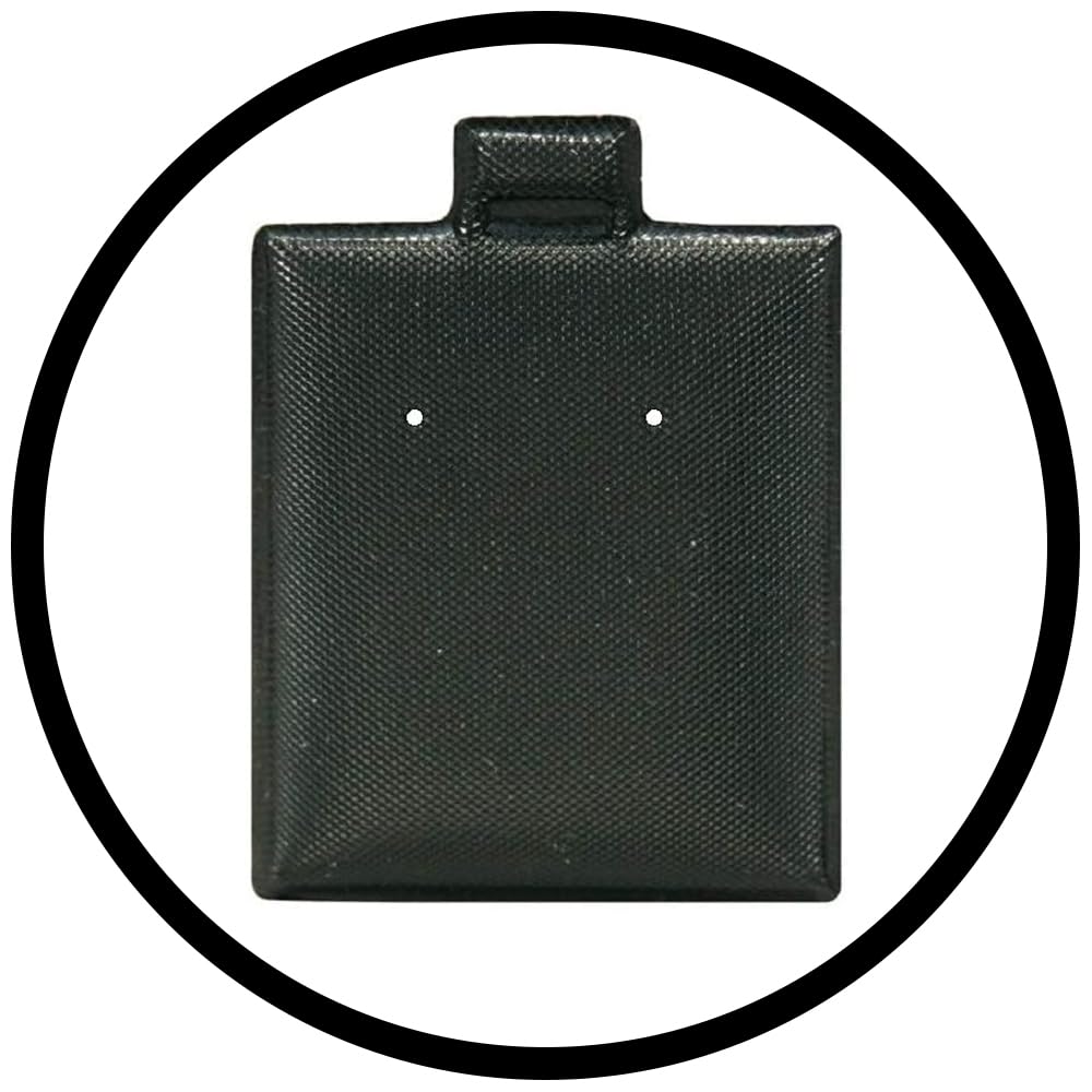 cBox CuteBox 1.5" x 2" Plain Black Puff Pad Earring Card 100pc for Retail, Showcase, Tradeshow, Jewelry Display, Storage, Tabletop, Organization, Jewelry, Clip, Wire, Post Earrings
