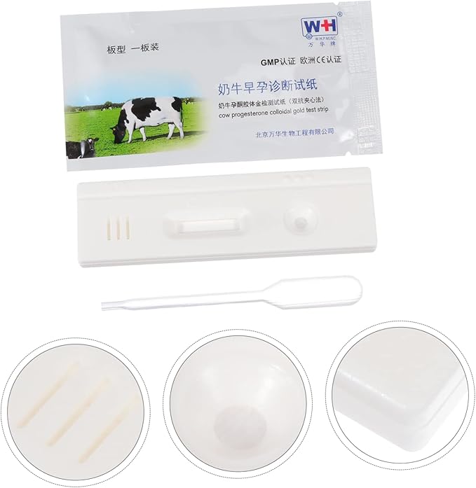 Healifty 3 pcs Pregnant Tester Pigs Pregnancy Test Strip Cattle Pregnant Test Paper Livestock Pregnancy Test Strip Animal Early Pregnancy Test Strip Cow Pregnancy Test Strip Farm Supply sow