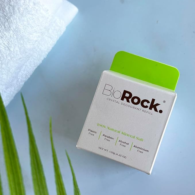 Crystal Natural Deodorant Refill * 2 Packs - Unscented Plastic & Aluminum Free Salt Stick Deodorant for Women & Men Eco-Friendly, Sustainable, Zero Waste 4.25 oz * 2