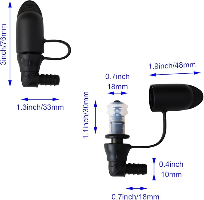 Hydration Bladder Bite Valve Replacement Mouthpiece Fit for Any Water Backpack and Most Brands, with Manual Switch Valve