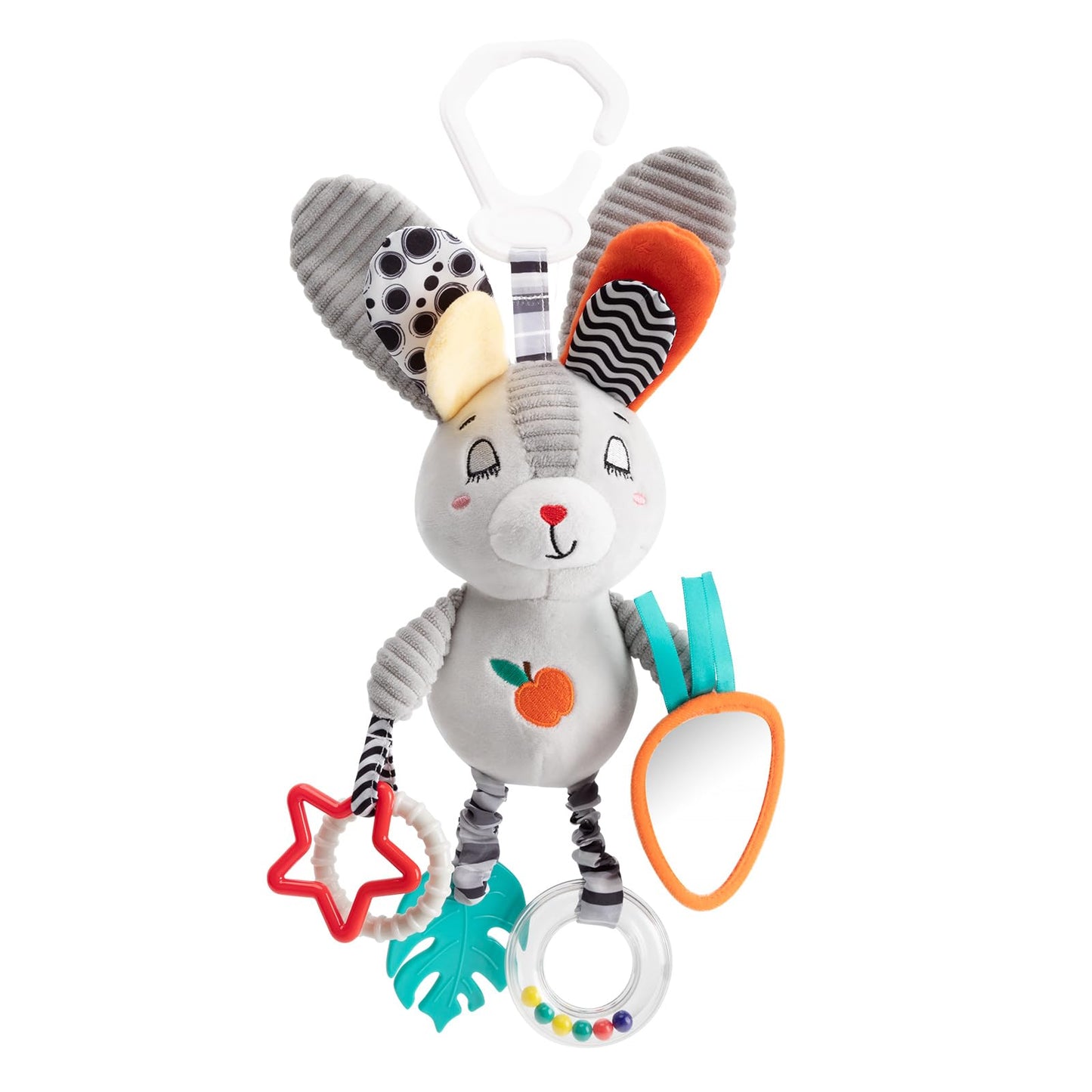 Baby Hanging Toys 0-12 Months - Interactive Stroller & Car Seat Toy with Jingle Sounds, Clinking Rings & Detachable Links | Safe Developmental Toys for Activity Gyms, Infant Baby Crib Mobile