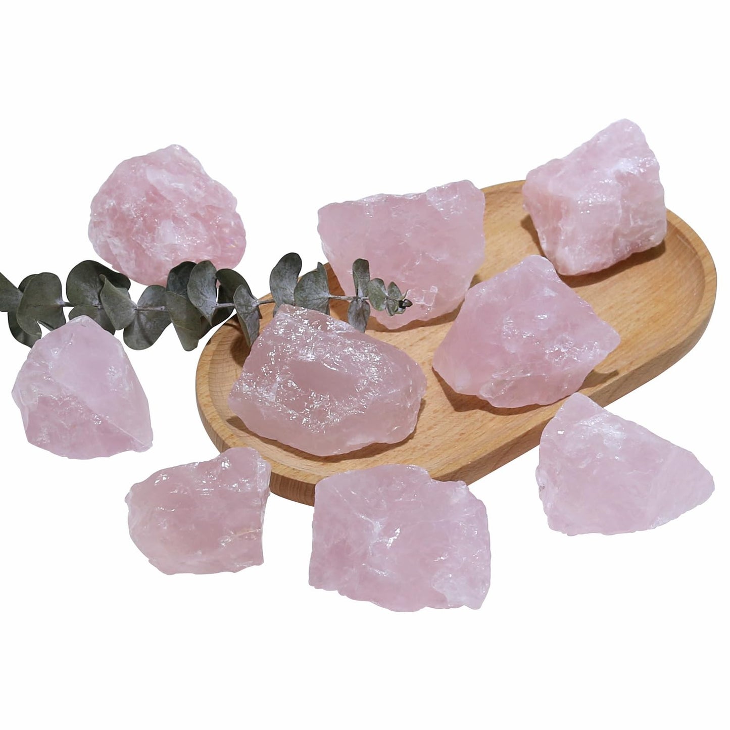 Nvzi Raw Rose Quartz Crystals Bulk, Real Gemstones and Crystals, Rocks and Minerals, Healing Crystals, Quartz Crystals and Healing Stones, Cuarzos Originales De Energia Y Piedras(1LB)
